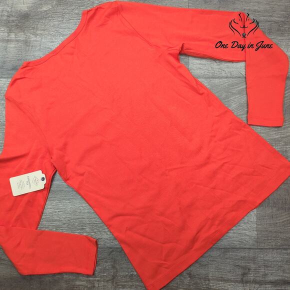 St. John's Bay Long Sleeve Crew Neck Tee Short Size S - Picture 5 of 5